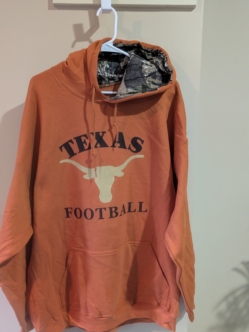 Texas Longhorns Football Hoodie Camo I Terrior Of The Hood - New With Tags 2XL